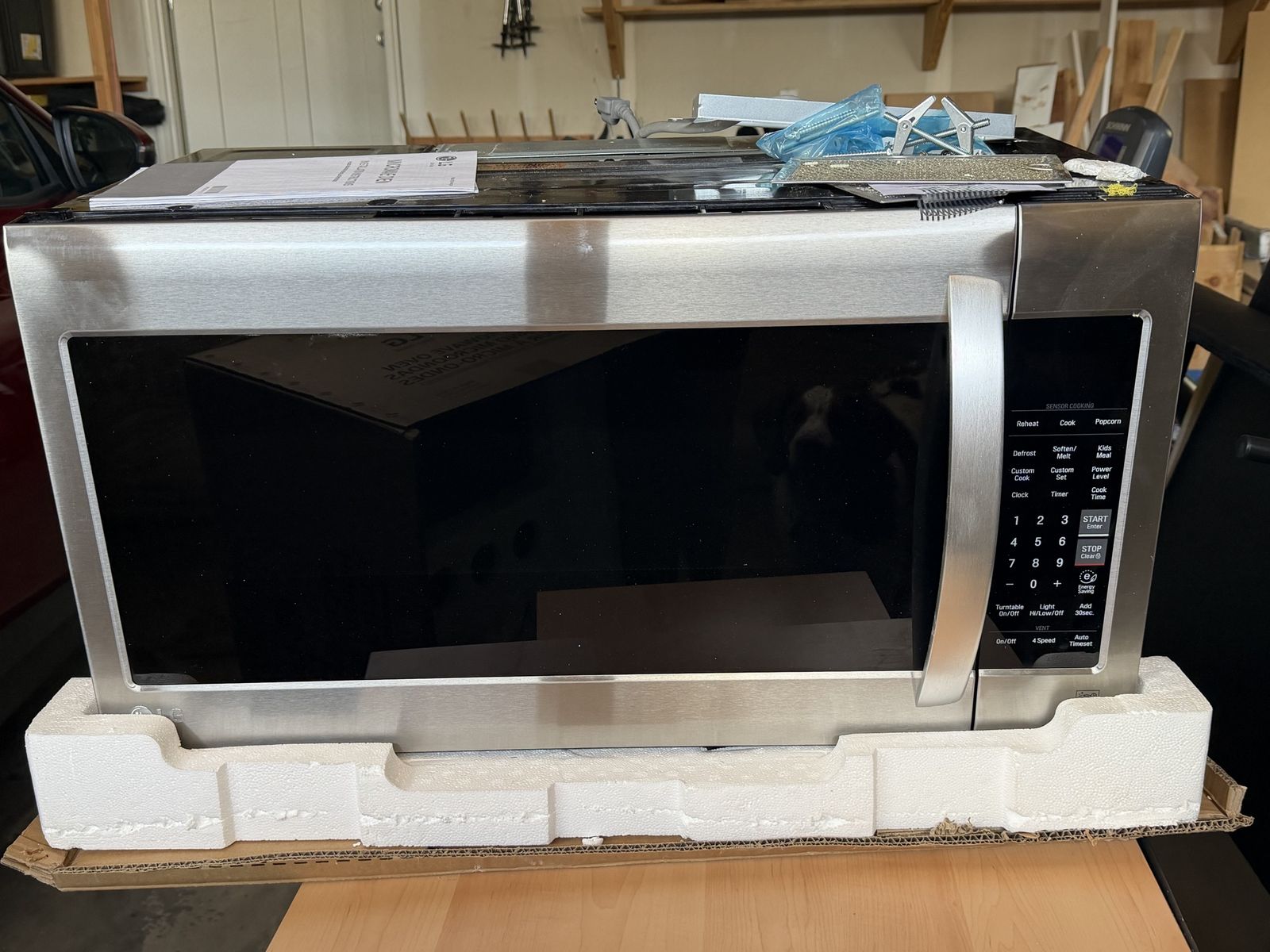LG 2.0 cu. ft. Stainless Steel Over-the-Range Microwave with Sensor Cooking, 1000W
