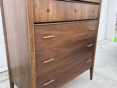 Vintage Mid Century Broyhill Saga Tallboy Dresser