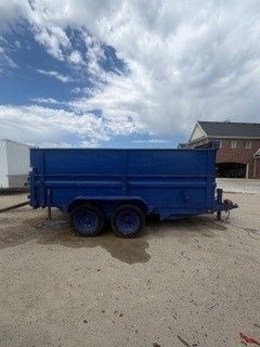 7'x14'x48" high sides Bumper Pull Dump Trailer