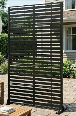 New- 5 Black Metal 6 ft Privacy Screens Price Reduced!