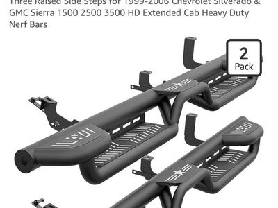 EYOUHZ Running Boards 1999-2006 Chevy Silverado Sierra Extended Cab
