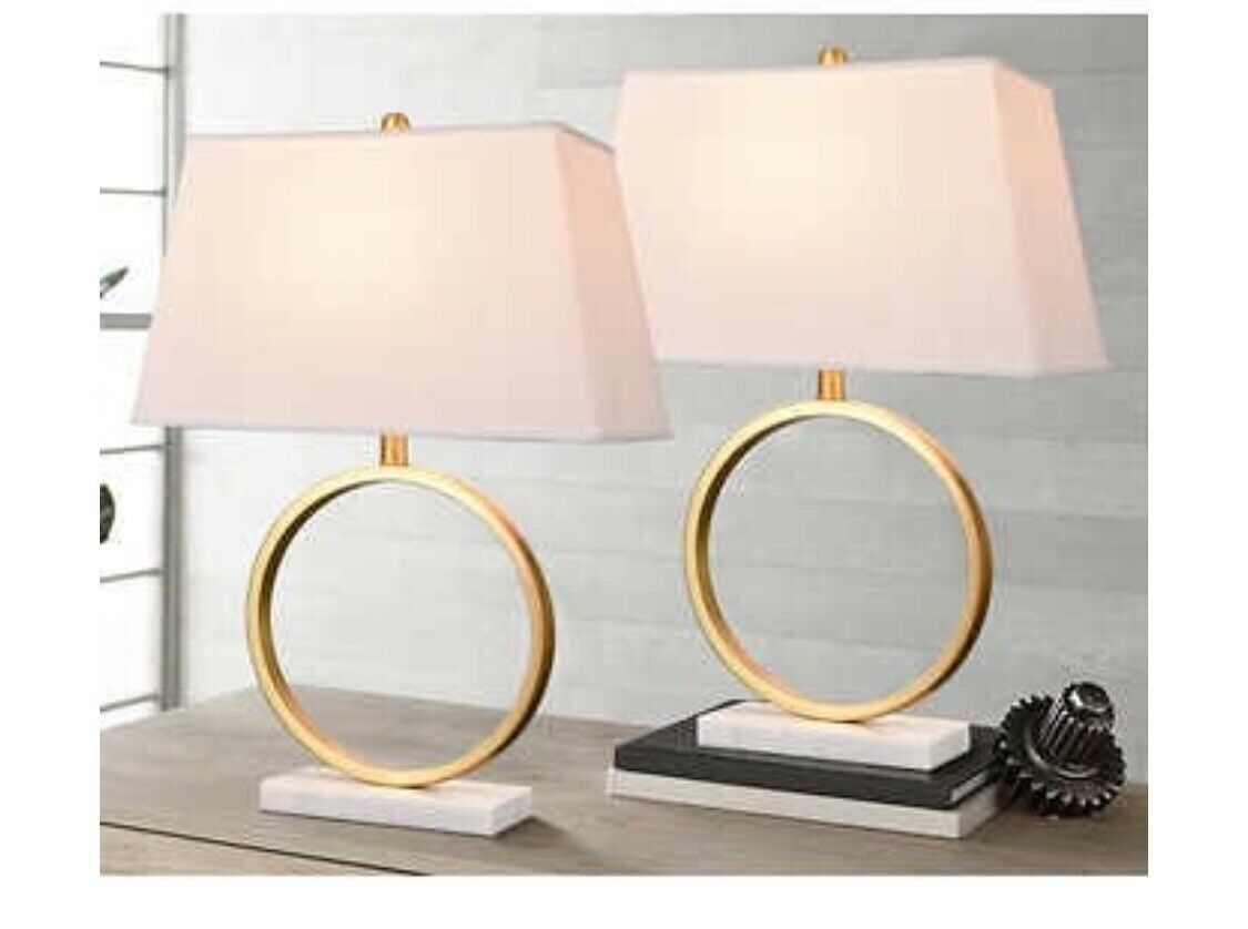 Mariah Halo JF5316 2-Pack Metal Table Lamp in Gold 1472760  #84470