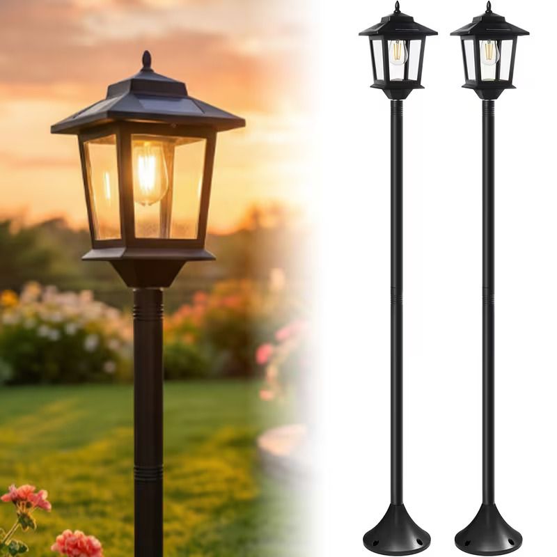 2 Pack 63-inch Solar Lamp Post Lights - New in Box