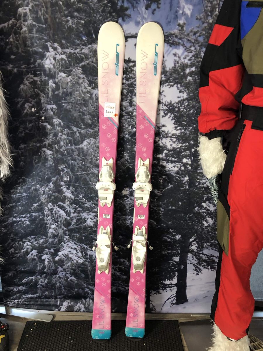 Elan Lil Snow 140cm Jr Skis w/ Elan El 7.5 Demo Binding