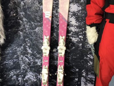 Elan Lil Snow 140cm Jr Skis w/ Elan El 7.5 Demo Binding