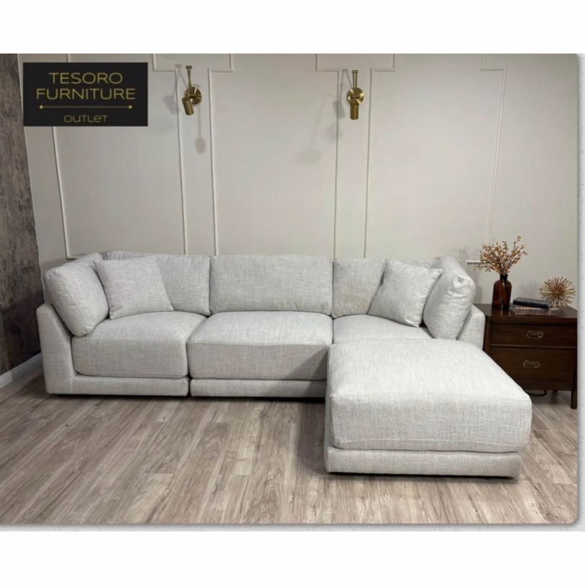 DAYNA BUCCLE MODULAR SECTIONAL WE OFFER DELIVERY
