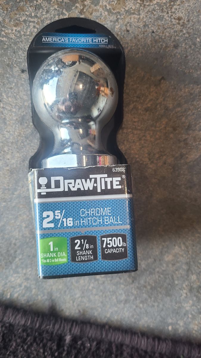 Chrome ball hitch 2. 5|16 in