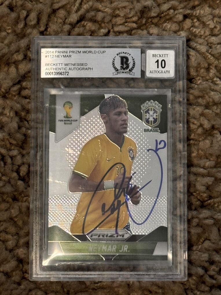 2014 Panini Prizm World Cup Neymar #112 BGS Auto