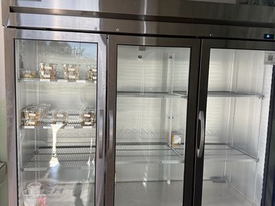 True Refrigerator T-72G-HG-FG01 Commercial 3-Glass Door Natural Refrigerant 115V