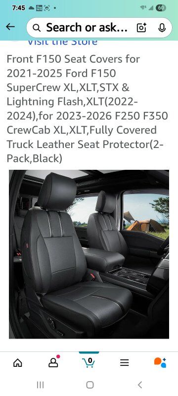 New in Box! Ford F150 Seat Covers  (FRONT)