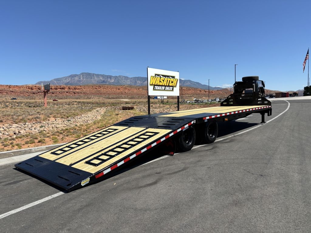 2026 Midsota Black 8.5X32 Dual Gooseneck Flatbed H