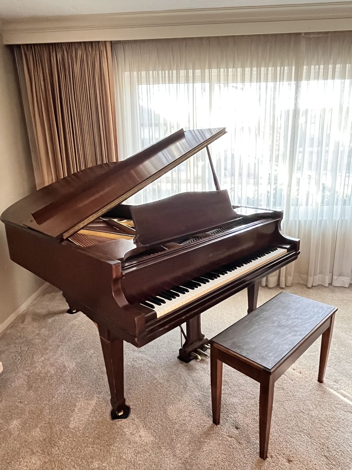 For Sale: Wm. Knabe & Co. 5’7” Parlor Grand Piano - Played, Loved, and Full of Music