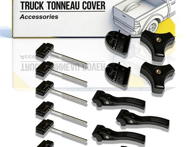 FEETUO Universal Truck Tonneau Cover Hardware Replacement Kit Clamp Set