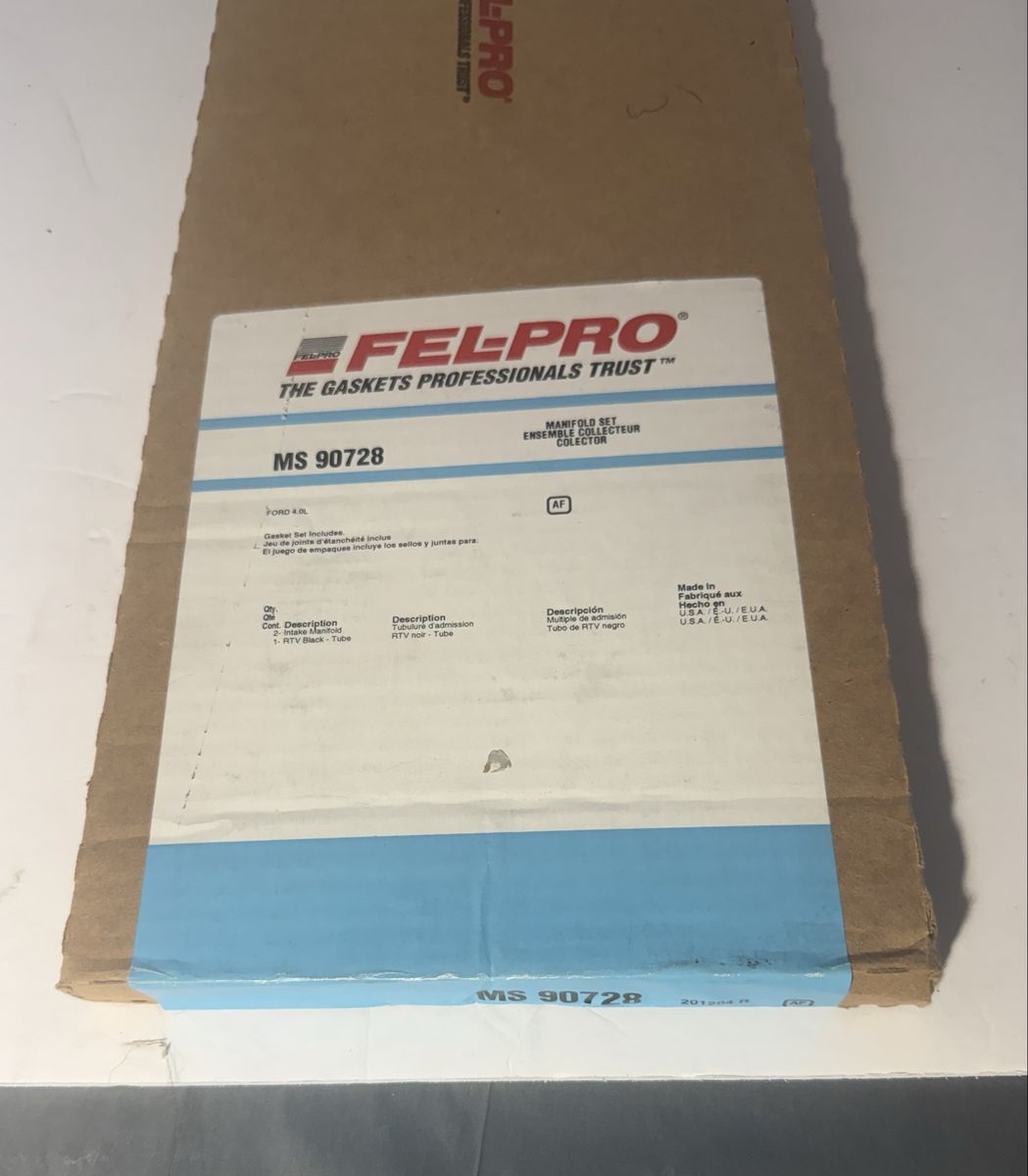 New Fel-Pro MS 90728 Lower Intake Manifold Gasket Set - Ford/Mazda 4.0L V6