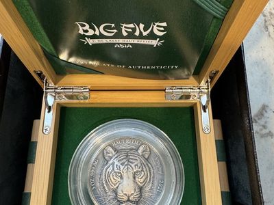 2021 5 oz .999 Silver Big Five Tiger- Rare