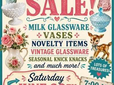 Home decor and dishes yard sale