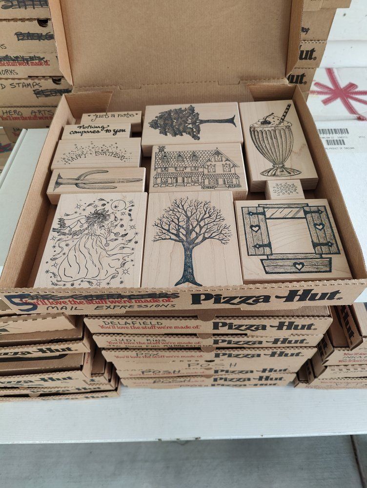 New, old stock rubber stamps, designed mainly for people that like to make their own greeting cards.