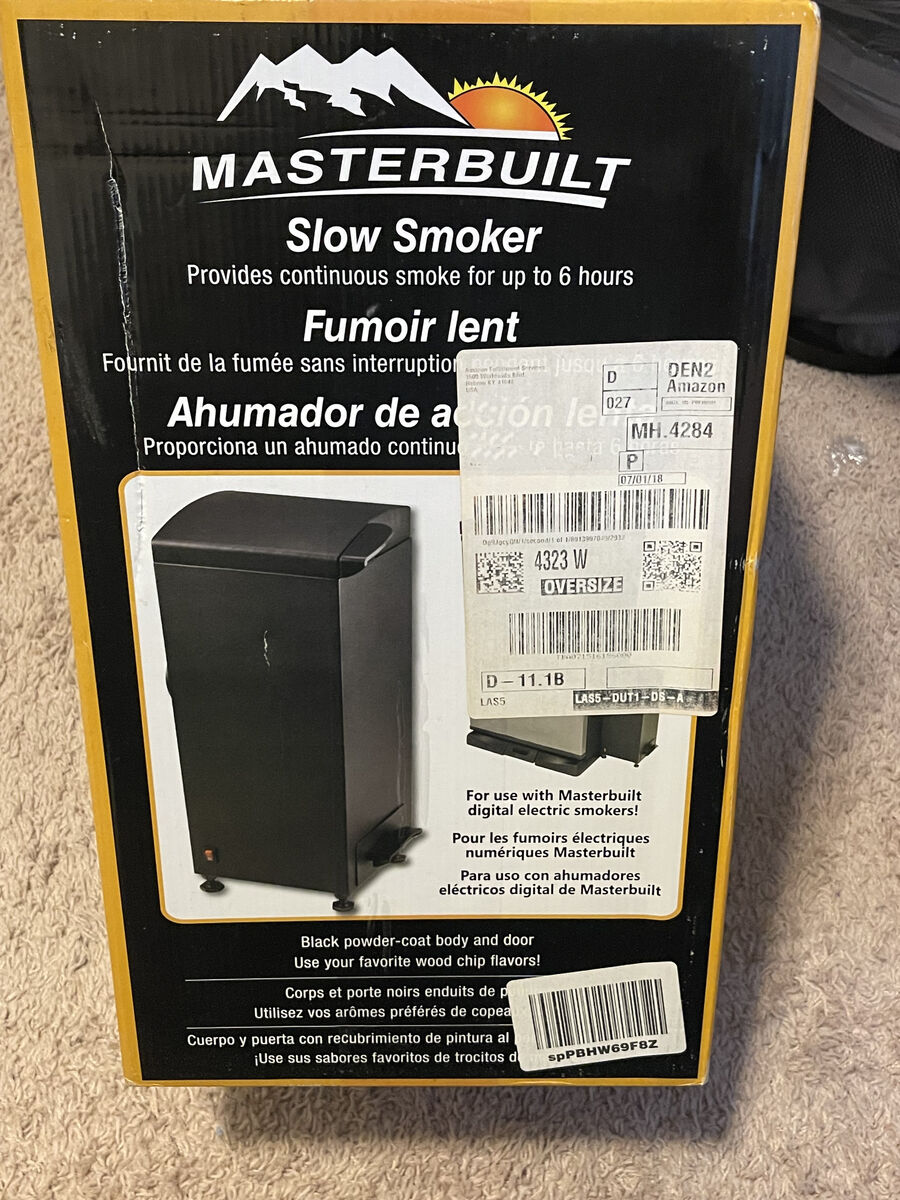 Masterbuilt New Slow and Cold Smoker Accessory Attachment in Black MB20100112