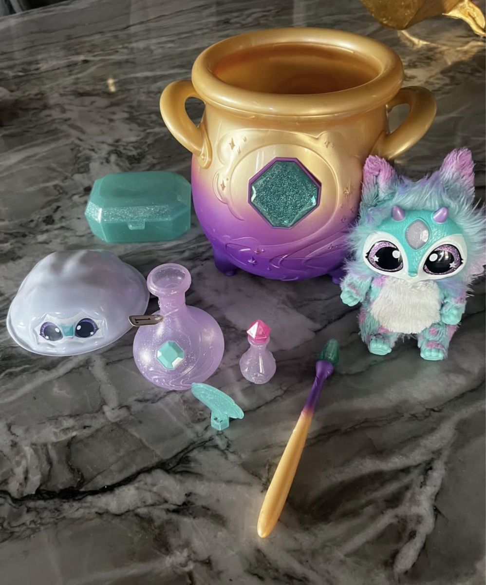 STEM/Steam Learning Magic Mixies Misting Cauldron & Interactive Blue Plush Toy (4 Complete Sets)