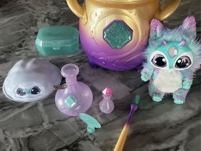 STEM/Steam Learning Magic Mixies Misting Cauldron & Interactive Blue Plush Toy (4 Complete Sets)