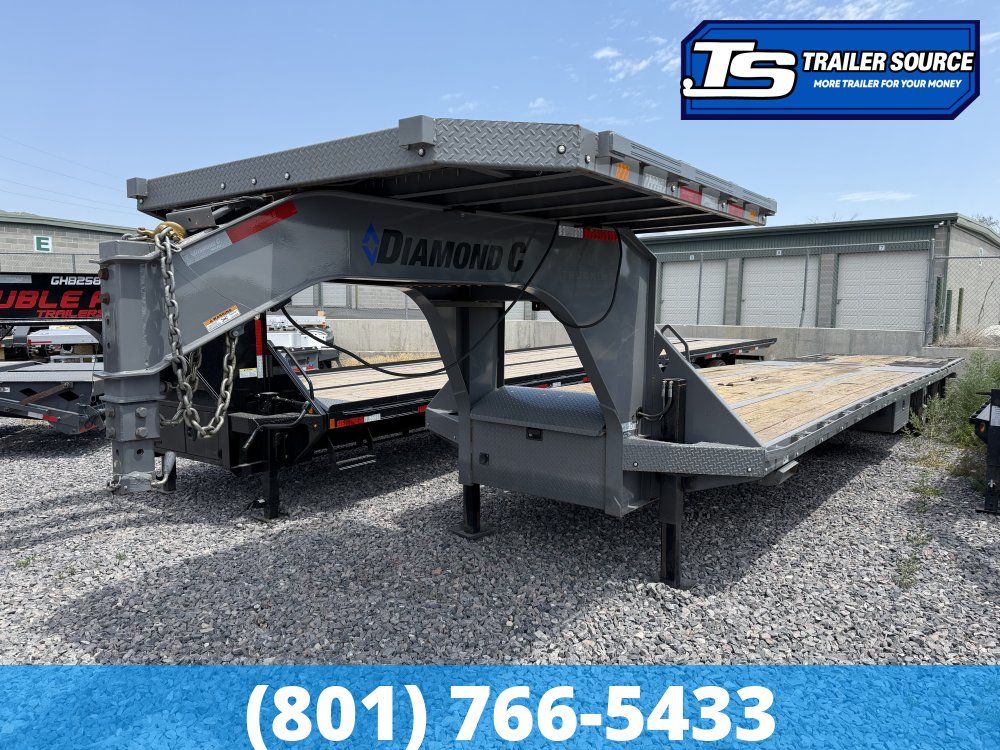 8.5x40 Diamond C FMAX 216 Equipment Trailer - 40K GVWR - Hydraulic Disc Brakes, Hydraulic Jack(s)