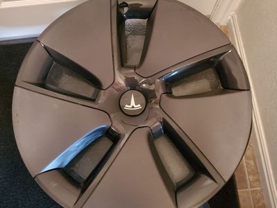 3 OEM Tesla Model 3 Model Y Aero Wheel Hubcap Cover Dark Gray