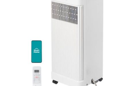 Midea 10,000 BTU ASHRAE (7,100 BTU SACC) Portable Air Conditioner, Smart Control, Cools up to 300 Sq. Ft., with Dehumidifier & F