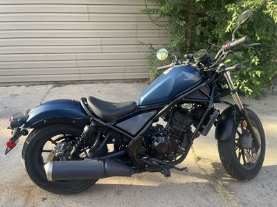 2020 Honda Rebel 300 Motorcycle - Matt Blue/ Black