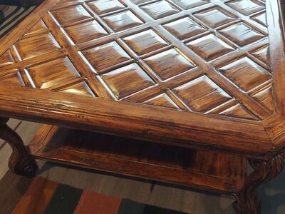 Solid wood coffee table