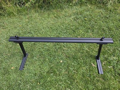 TracRac TracONE Universal Truck Rack - Black Aluminum, Adjustable for Kayaks, Bikes & Gear