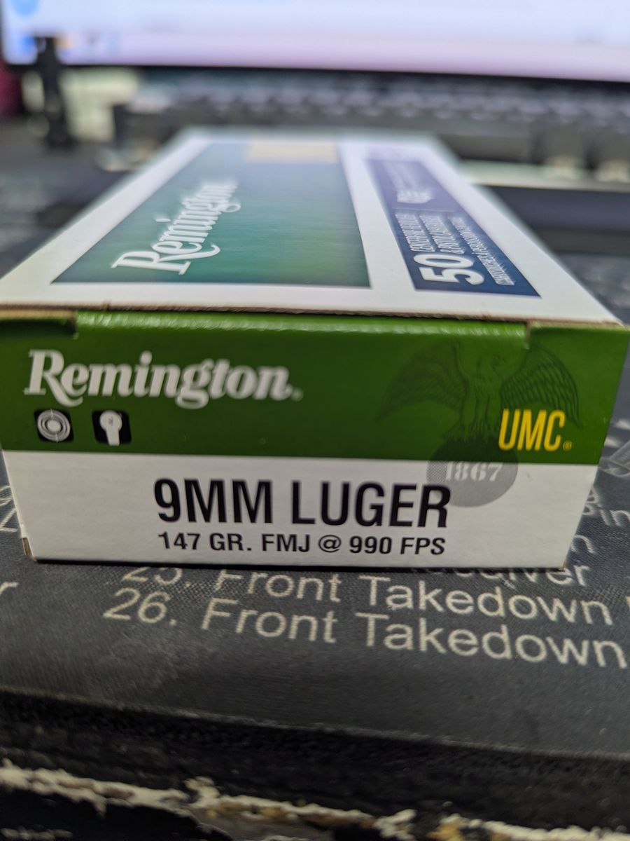 Remington UMC 9mm 147gr Subsonic FMJ
