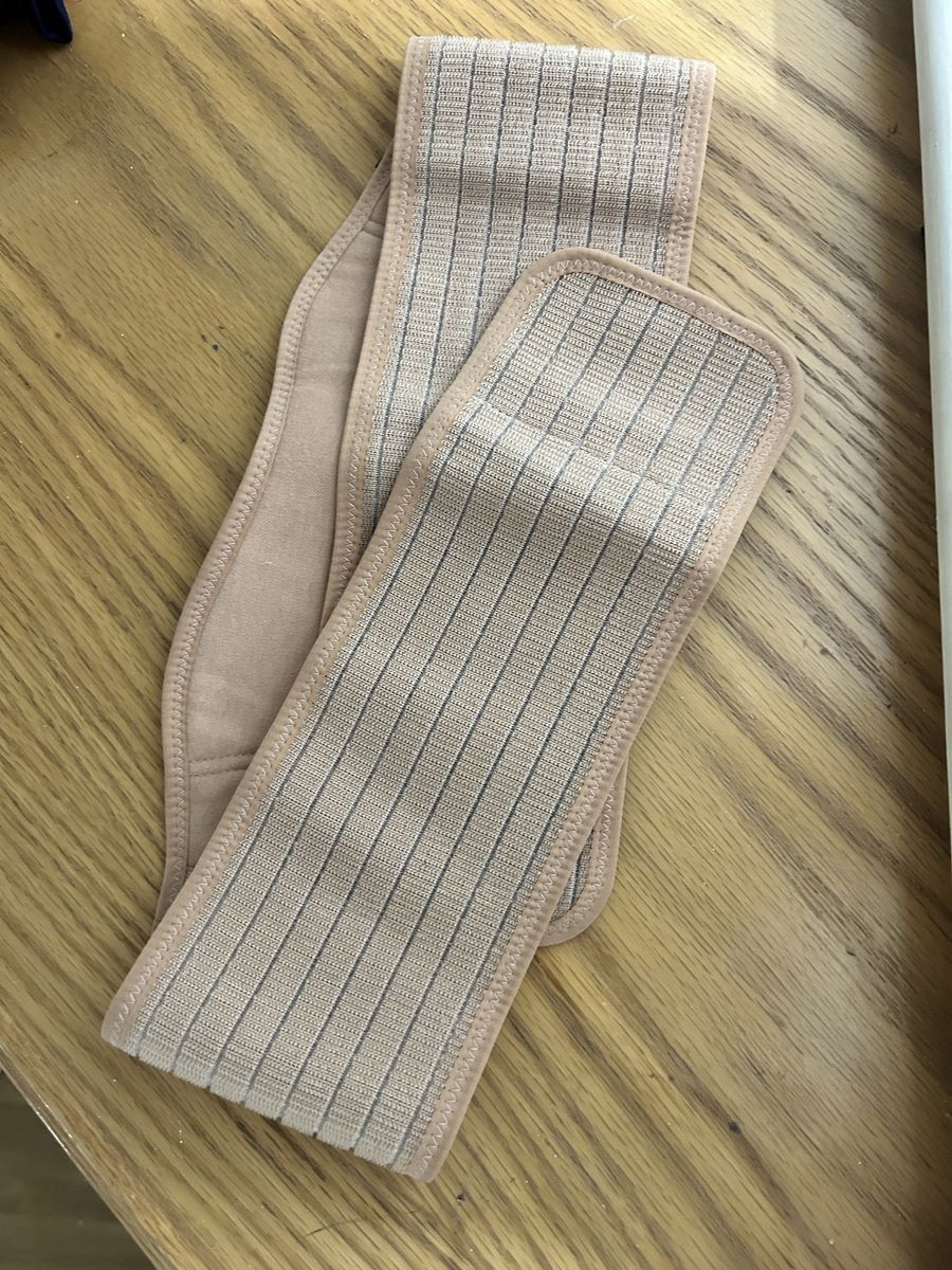 Maternity Support Belt - Beige, Adjustable, Gentle Compression for Pregnancy Comfort
