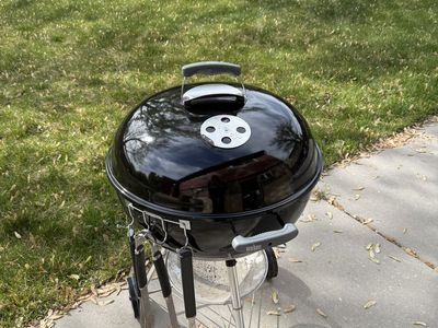 Weber Charcoal Grill + Accessories + Cover – Like New