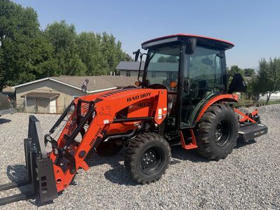 2025 Bad Boy 4035H Compact Utility Tractor with cab and implements