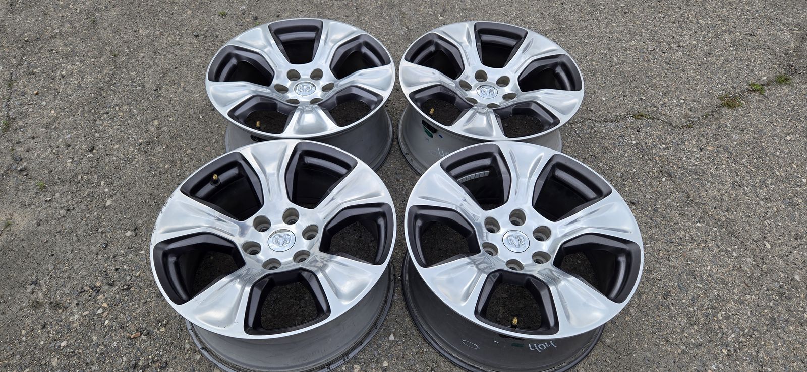 20x9 OEM Ram 1500 Polished Wheels - Includes TPMS Sensors & Lug Nuts