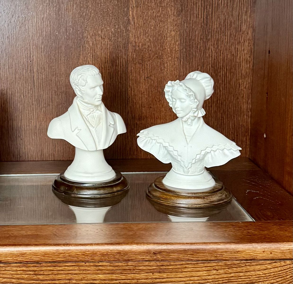 Joseph & Emma Smith porcelain busts