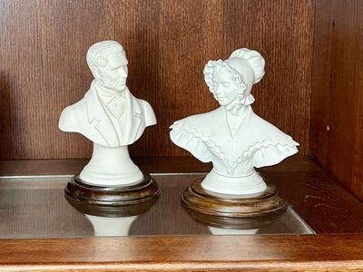 Joseph & Emma Smith porcelain busts
