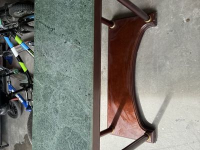 Green Marble Entry Table.