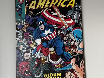 Vintage Captain America Comic Wall Art