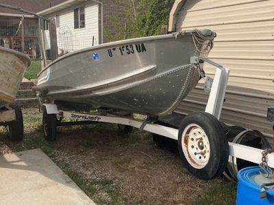 14 ft, alum. boat/trailer and motor