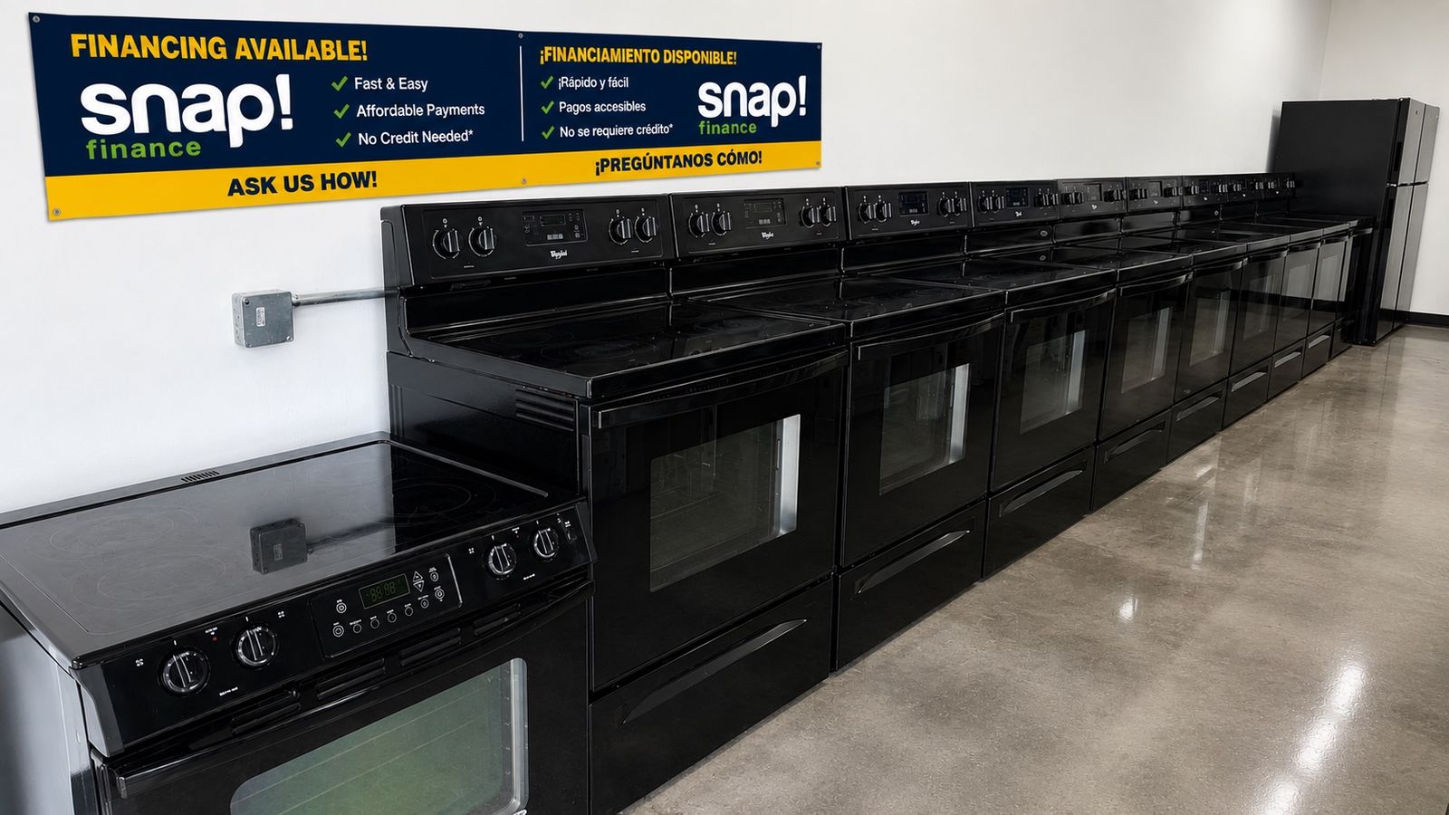 Washer's Dryer's Fridge's Range's Dishwasher's