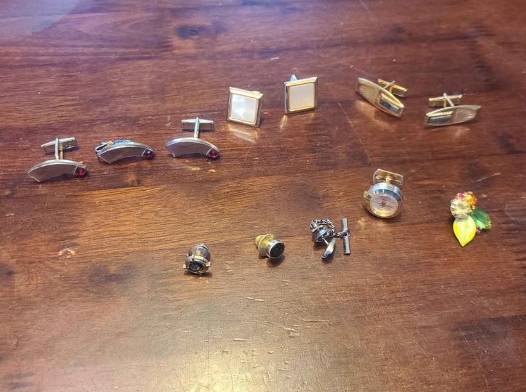 vintage Cuff link lot