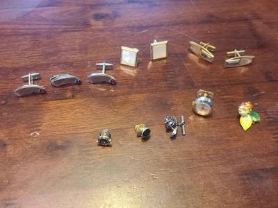 vintage Cuff link lot