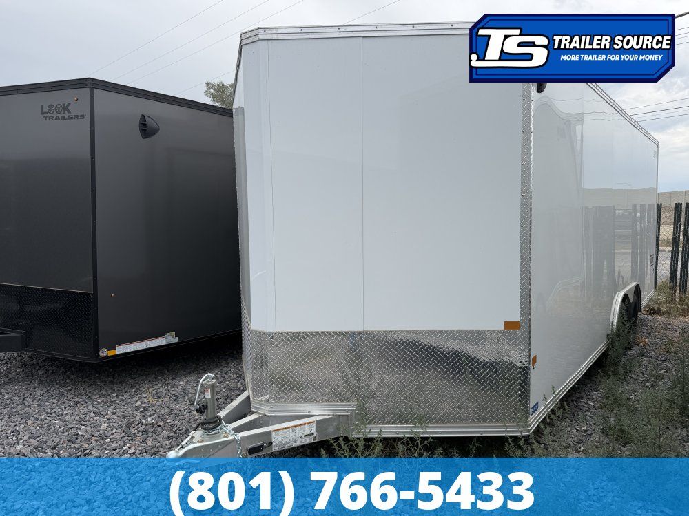 8.5x20 Alcom Aluminum EZ Hauler XLT Auto Trailer - 7'0" Interior - 7K GVWR - .080 PolyCor
