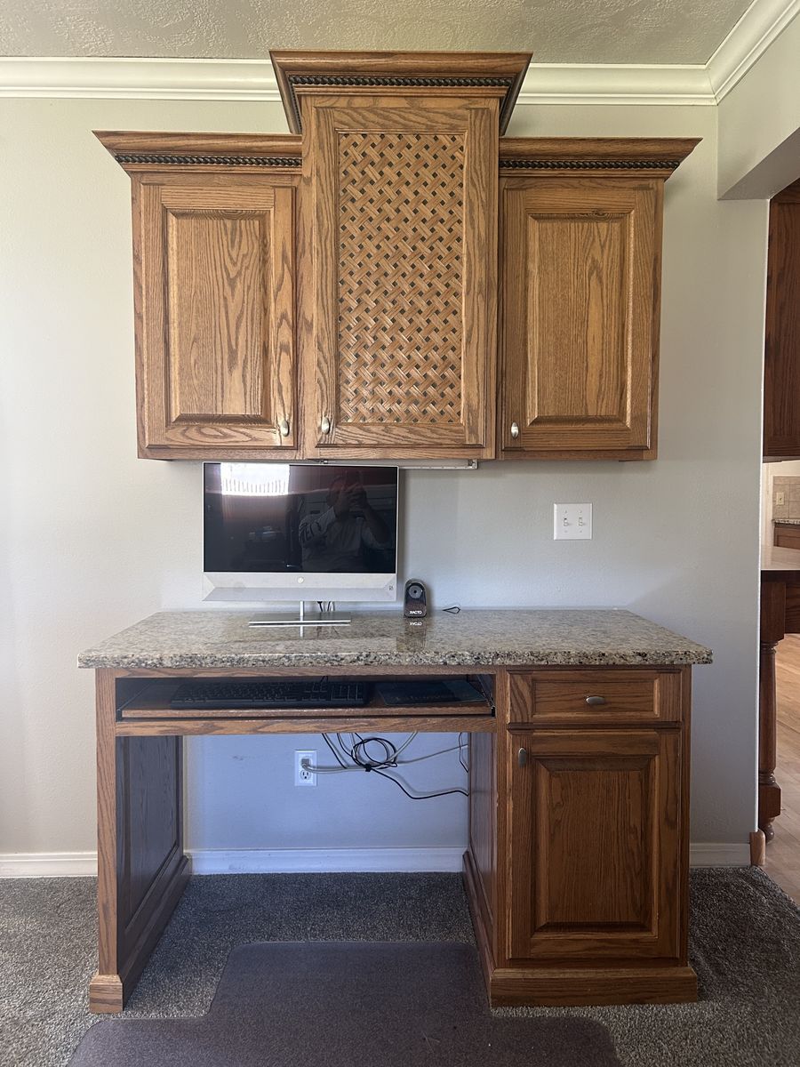 Solid oak desk