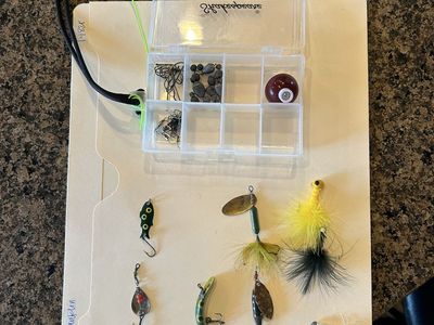 River Killer Kit complete fishing box you wear around your neck.