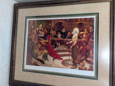 Rare Arnold Friberg Signed & Numbered Print – "Abinadi Before King Noah"