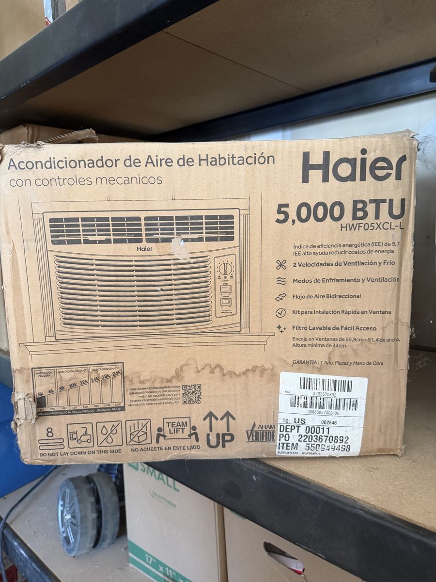 Haier 5,000 BTU Window Air Conditioner Mechanical Controls HWF05XCL-L