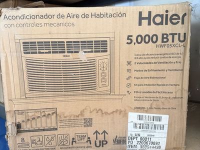 Haier 5,000 BTU Window Air Conditioner Mechanical Controls HWF05XCL-L