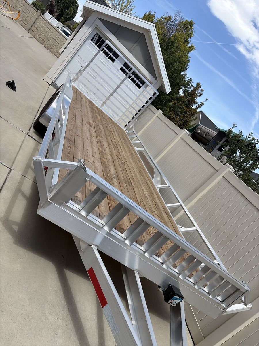 2026 Baughman 7x20 Aluminum Utility/UTV/ATV Open Deck Flat Bed Trailer